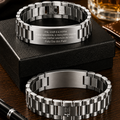 Pulseira Pai de Ouro Personalizável com Frase - Grave uma frase especial