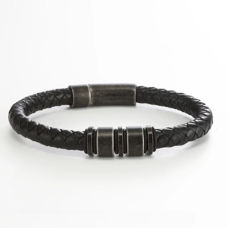 Pulseira Masculina com os nomes da família - Personalizada