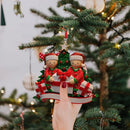 Decoração personalizável de natal - Minha Família Feliz