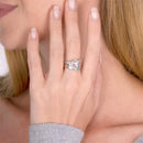 Anel Dois Corações – Personalize com Nomes e Pedras do Mês