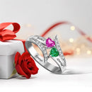 Anel Amor Infinito – Com Nomes e Pedras do Mês de Nascimento