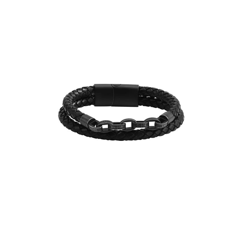 Pulseira Personalizável Masculina com até 4 nomes gravados