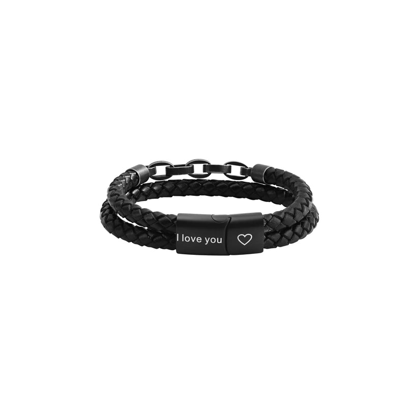 Pulseira Personalizável Masculina com até 4 nomes gravados