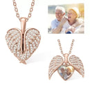 Colar anjo da guarda com personalizado foto  - Grave uma Foto especial