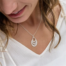 Colar gotas do amor Personalizável - Grave o nome da sua família - Em aço inoxidável - Promoção especial 50% + Frete grátis!