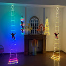 Papai noel escalador iluminado