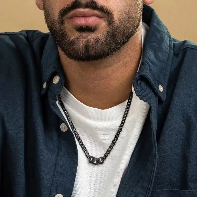 Colar Masculino Força da Família  - Personalizável com nomes - Frete Grátis