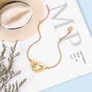 Kit Pulseira 2 Corações Personalizável com nomes + Porta jóias brinde