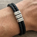 Bracelete Masculino Personalizável com nomes | Oferta Especial 50% OFF + Frete Grátis Somente Hoje!