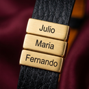 Pulseira Personalizada com nomes Gold Edition - Grave o nome da sua família