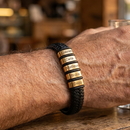 Bracelete Masculino Herói da família Personalizável - Grave o nome da sua família