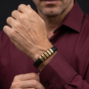 Bracelete Masculino Herói da família Personalizável - Grave o nome da sua família
