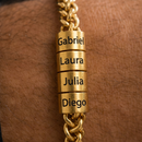 Pulseira Meu Legado Personalizável com nomes - Grave o nome da sua família com 50% OFF + Frete Grátis