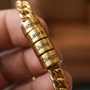Pulseira Meu Legado Personalizável com nomes - Grave o nome da sua família com 50% OFF + Frete Grátis