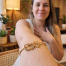 Pulseira Coração de Mãe Personalizável com nomes - Grave o nome da sua família