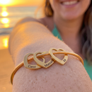 Pulseira Coração de Mãe Personalizável com nomes - Grave o nome da sua família