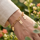 Pulseira amor da família personalizada -Grave o nome da sua família