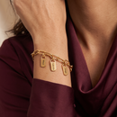 Pulseira amor da família personalizada -Grave o nome da sua família
