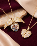 Colar anjo da guarda com personalizado foto  - Grave uma Foto especial