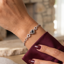 Pulseira Corações eternizados com foto projetada Personalizável - Grave uma foto dentro do colar - em aço inoxidável