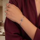 Pulseira Corações eternizados com foto projetada Personalizável - Grave uma foto dentro do colar - em aço inoxidável