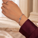 Pulseira Corações eternizados com foto projetada Personalizável - Grave uma foto dentro do colar - em aço inoxidável
