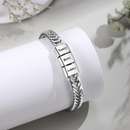 Pulseira personalizada masculina com nomes - Grave o nome da sua família com 50% OFF + Frete Grátis