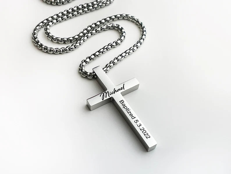 Colar versículo de Fé personalizado Masculino - Grave um versículo