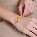 Pulseira Meus Corações personalizável ajustável - Grave o nome da sua família