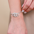 Pulseira Meus Corações personalizável ajustável - Grave o nome da sua família