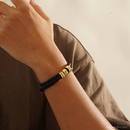 Pulseira Masculina de couro Personalizável | Oferta Especial 50% OFF + Frete Grátis Somente Hoje!