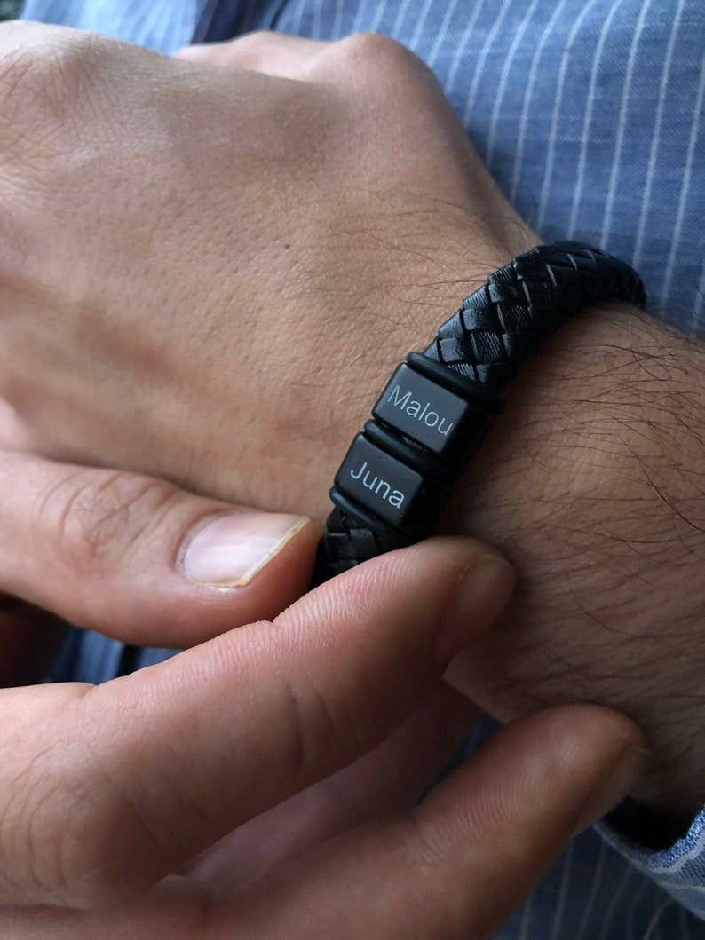 Bracelete Masculino Proteção Eterna - Personalizável com nomes | Oferta Especial 50% OFF + Frete Grátis Somente Hoje!