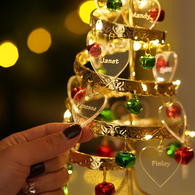 Árvore de Natal Personalizada com nomes - Grave o nome da sua família