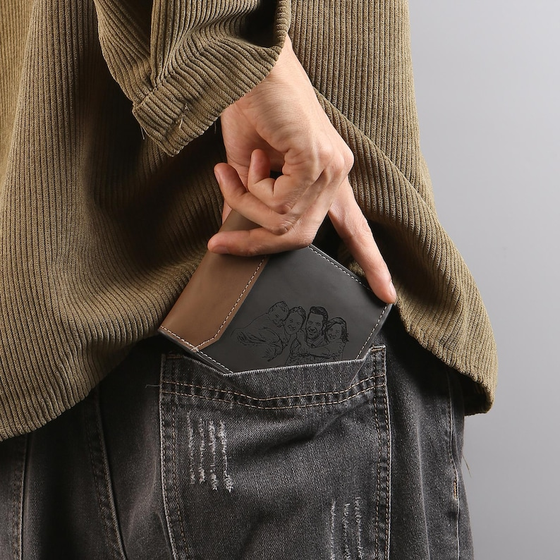 Carteira personalizada com Foto e nome gravado - OFERTA ESPECIAL  50% OFF + Frete Grátis Hoje!