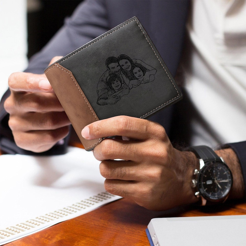 Carteira personalizada com Foto e nome gravado - OFERTA ESPECIAL  50% OFF + Frete Grátis Hoje!