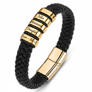 Bracelete Masculino Herói da família - Personalizável com nomes