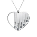 Colar Melhor Mãe do mundo - Em Prata Premium - Com nomes gravados a Laser