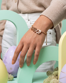 Pulseira Meus Corações personalizável ajustável - Grave o nome da sua família - Oferta especial