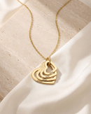 Colar Corações conectados Personalizável  -  Grave o nome da sua família - Em aço inoxidável