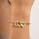 Pulseira Coração de Mãe Personalizável com nomes - Grave o nome da sua família