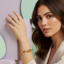 Pulseira Coração de Mãe Personalizável com nomes - Grave o nome da sua família