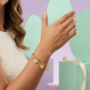 Pulseira personalizável com nome da família - Em aço inoxidável - Nomes gravados a laser