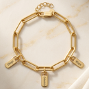 Pulseira amor da família personalizada -Grave o nome da sua família